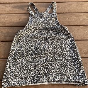Leopard mini Jean dress